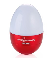 Світильник-нічник Troika Eggtivate, з датчиком вібрації, червоний