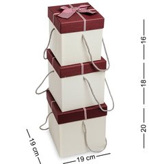 Подарочная упаковка WG-33 Набор коробок из 3шт - Вариант A (AE-301086)