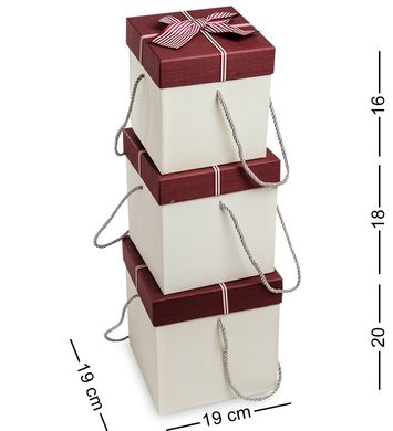 Подарочная упаковка WG-33 Набор коробок из 3шт - Вариант A (AE-301086)