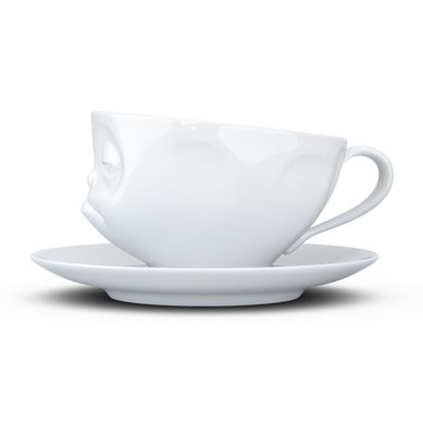 Чашка с блюдцем для кофе Tassen "Тормоз" (200 мл), фарфор