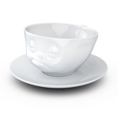 Чашка с блюдцем для кофе Tassen "Тормоз" (200 мл), фарфор