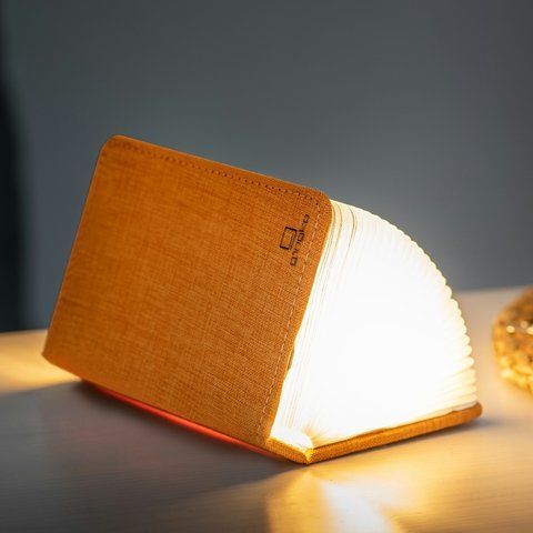 Светильник-книга на аккумуляторе MINI URBAN Gingko (Англия), оранжевый, Коричневый