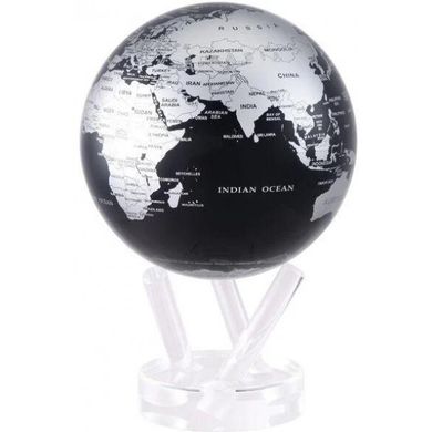 Гіро-глобус Solar Globe "Політична карта" 21,6 см сріблясто-чорний (MG-85-SBE, 21,6 см