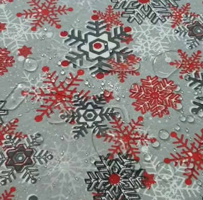 Скатерть Новогодняя с тефлоновым покрытием Снегопад, арт.MG-TEF-300112