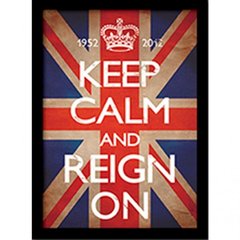 Постер у рамі "Keep Calm and Reign On" 30 x 40 см, 30*40 см
