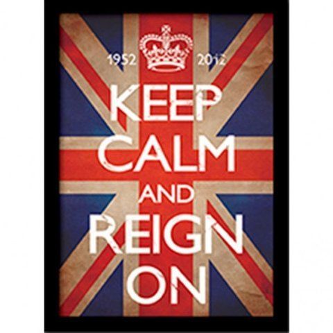 Постер в раме "Keep Calm and Reign On" 30 x 40 см, 30*40 см