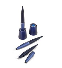 Ручка кулькова-стилус Troika Flexible stand із підставкою, синій