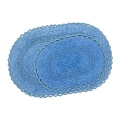 Набір килимків Irya - Vermont lacivert синій 60*90+40*60