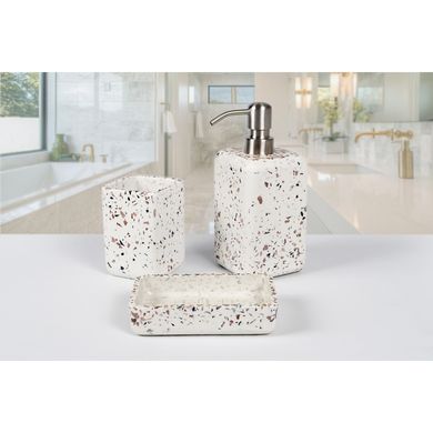 Комплект у ванну кімнату Irya - Mozaik beyaz білий (3 предмети)