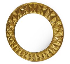 Настенное зеркало круглое из стекла и металла 21020