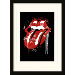 Постер у рамі "Rolling Stones (Graffiti Lips)" 30 x 40 см, 30*40 см