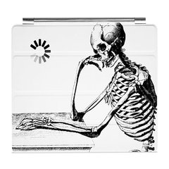 Чехол для iPad 2 "Скелет-мыслитель", Мультиколор