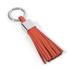 Брелок для ключей с кожаной кисточкой Philippi "Gala", 13см, оранжевый