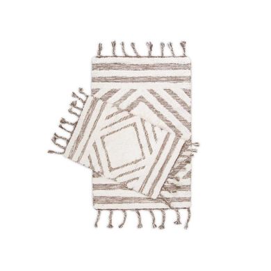 Набір килимків Irya - Hoover kahverengi/ekru кавовий/молочний 60*90+40*60