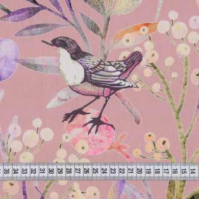 Штори в стилі Прованс Птичий Світ Рожевий (MG-SHT-167588-1)
