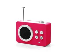 Радіоприймач Lexon Mini dolmen (AM/FM - MP3), рожевий, Рожевий