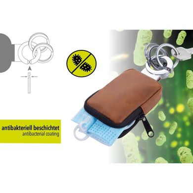Брелок Troika Key-Click Valet з антибактеріальним покриттям