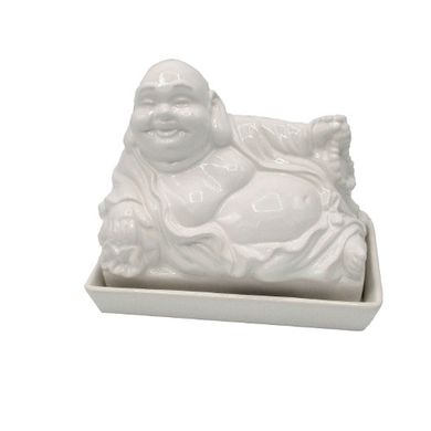 Подставка для масла "Будда", белая