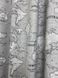 Штори з тефлоновим просоченням Туреччина MacroHorizon Карта Сірий, 170*135 см (2 шт.)