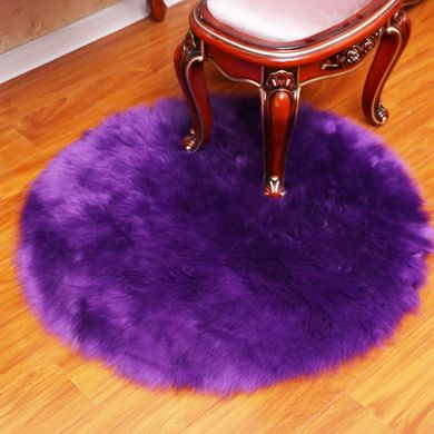 Коврик Круглый Пушистый MacroHorizon Фиолетовый диаметр 50 см (MG-RUG-2005082)