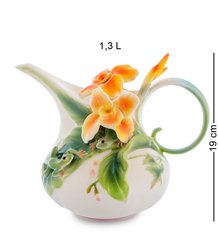 FM-82/ 1 Заварочный чайник "Лягушки и цветы канны" (Pavone)
