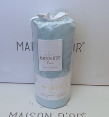 Простыня сатин на резинке с 2 наволочками Maison Dor BLUE, (ET-358738)