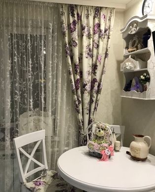 Комплект штор в стиле Прованс Aquarel Lilac
