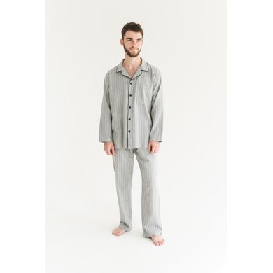 Пижама мужская Lotus Home - Charly серый L, Серый, L