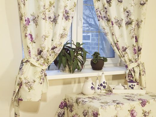 Комплект штор у стилі Прованс Aquarel Lilac