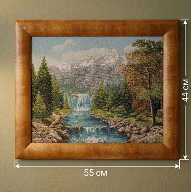 Гобеленовая картина в рамке "Водопад" 55&times;44 см, 55*44 см