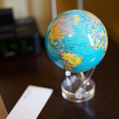 Гіро-глобус Solar Globe "Фізична карта Миру" 15,3 см (MG-6-RBE)