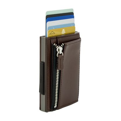 Бумажник на молнии OGON Cascade, коричневый