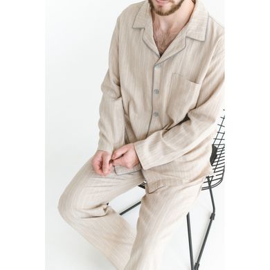 Пижама мужская Lotus Home - Charly бежевый XL, Бежевый, XL