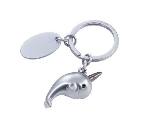Брелок Troika "NARWAL", сріблястий, 7.5 х 2 х 3.5 см