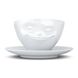 Чашка з блюдцем для кави Tassen Хитра посмішка (200 мл), фарфор