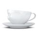 Чашка з блюдцем для кави Tassen Хитра посмішка (200 мл), фарфор
