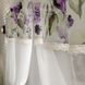 Комплект гардин Батист с кружевом в стиле Прованс Розы Фиолет, 180*140 см (2 шт.)