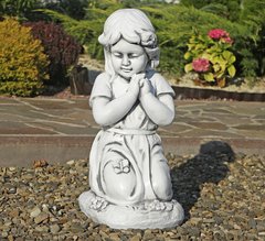 Садова фігура Дитина молиться на колінах 33x32x54.5 см ССП12092-1 Сірий
