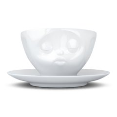 Чашка з блюдцем для кави Tassen Поцілунок (200 мл), фарфор