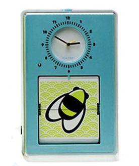 Часы настенные "Flip", голубые 15х23 см