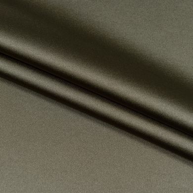 Штори Атлас декоративний Туреччина MacroHorizon Темно-Оливковий, 170*145 см (2 шт.)