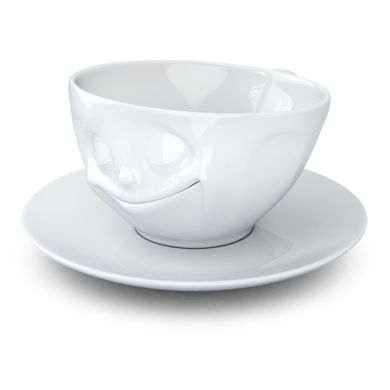 Чашка з блюдцем для кави Tassen Щаслива усмішка (200 мл), фарфор