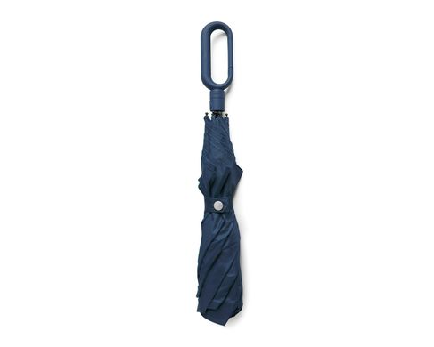 Складной зонт Lexon Mini Hook с ручкой-крюком, синий
