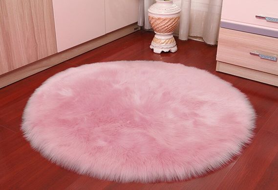 Коврик Круглый Пушистый MacroHorizon Розовый диаметр 70 см (MG-RUG-2005084-1)