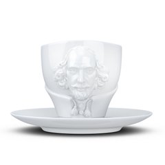 Чашка з блюдцем Tassen Вільям Шекспір (260 мл), фарфор