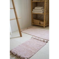 Набір килимків Irya - Gala gul kurusu рожевий 55*85+35*55