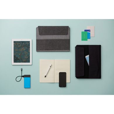 Портфель для планшета Vancouver + блокнот А5, серый, Мультиколор