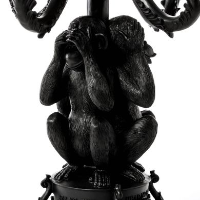 Свічник на 5 свічок «Три мавпи»