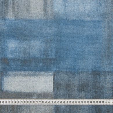 Скатертина MacroHorizon Мазки пензлем Синій з акриловим покриттям водовідштовхувальна (MG-164599)