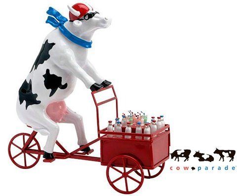 Колекційна статуетка корова Lait Triporteur, Size XL, 30*9*20 см